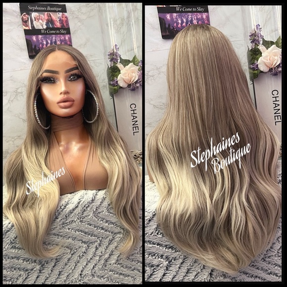 Human Hair Blended Lace Front Wig main image 9